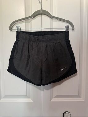 Nike Women's Black/Charcoal Lightweight Athletic Shorts